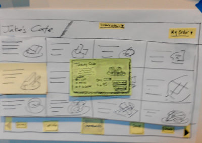 Restaurant Ordering Paper Prototyping