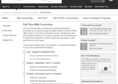 Graduate Studies Website