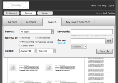 Author Discovery Search
