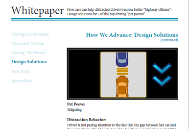 Designing to Reduce Distracted Driving Whitepaper